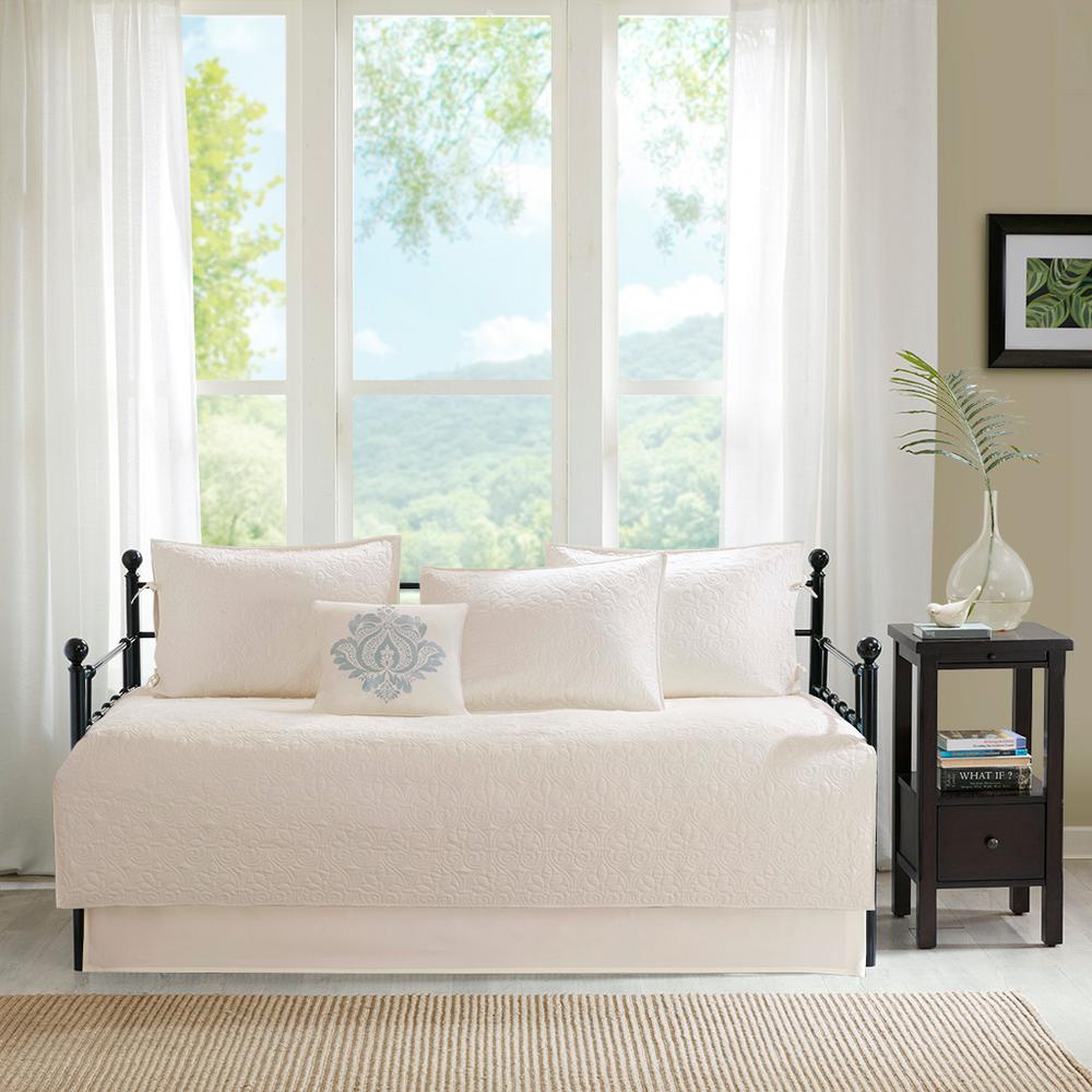 Madison Park Mansfield 6Piece Cream Reversible Daybed Bedding SetMP13