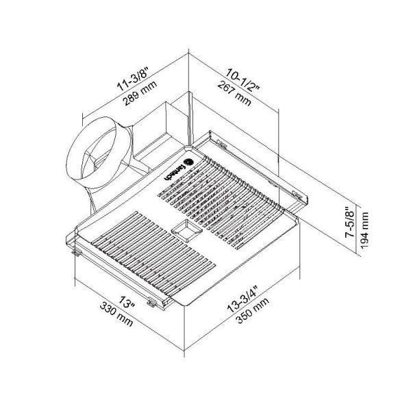 Fantech 140 Cfm Ceiling Wall Bathroom Exhaust Fan With Motion Sense Energy Star Proplus The Home Depot