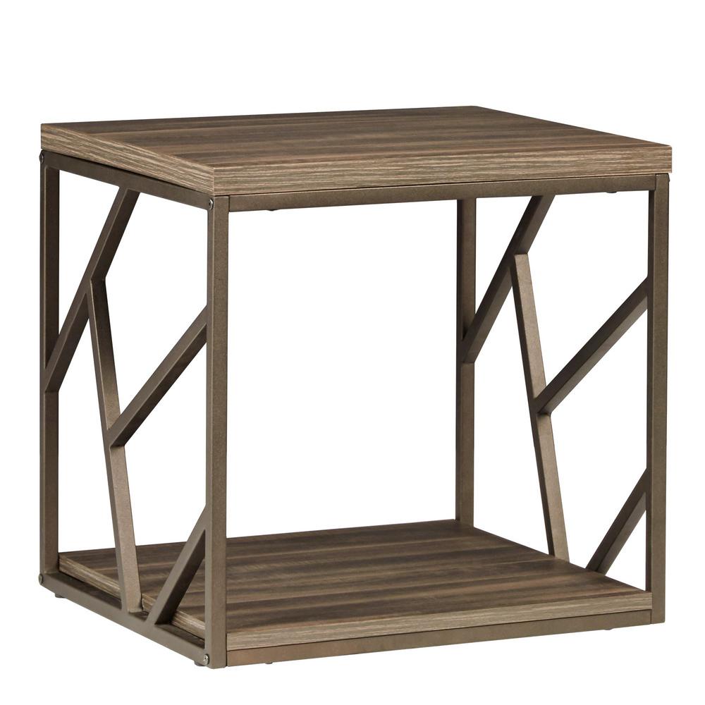 Ore International Brown End Table 7203 The Home Depot