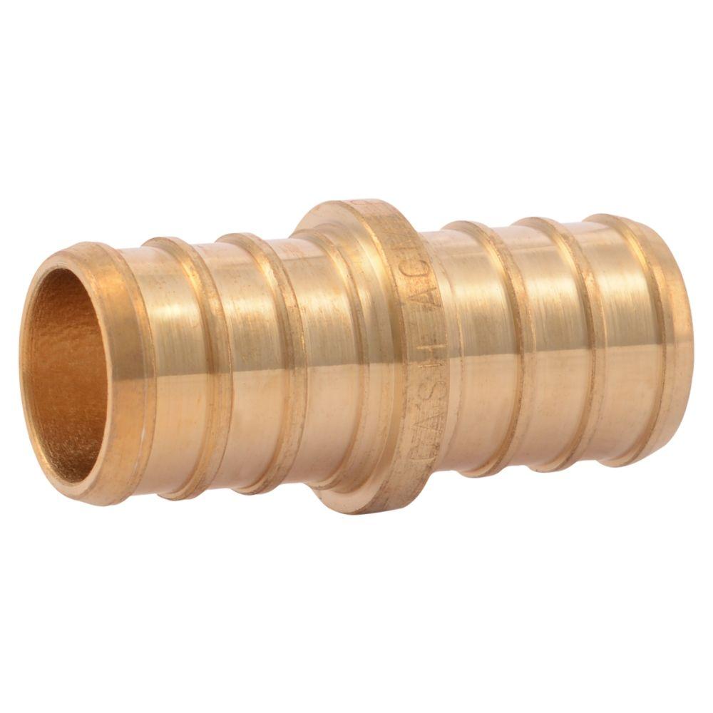 SharkBite 3/4 in. x 1/2 in. Brass PEX Barb Reducer Coupling-UC058LFA ...