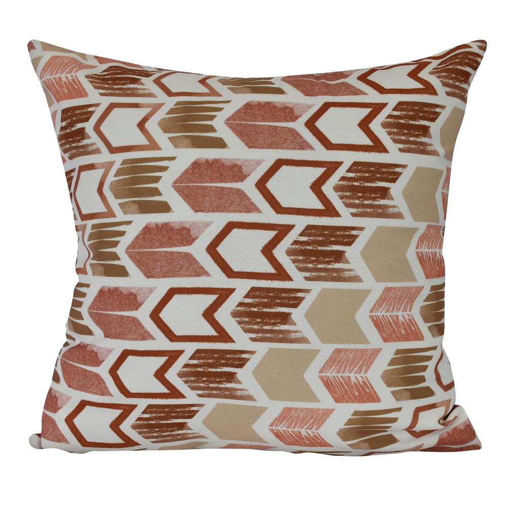 26 in. Lifeflor Geometric Print Decorative Pillow PG860GR4626 The Home Depot