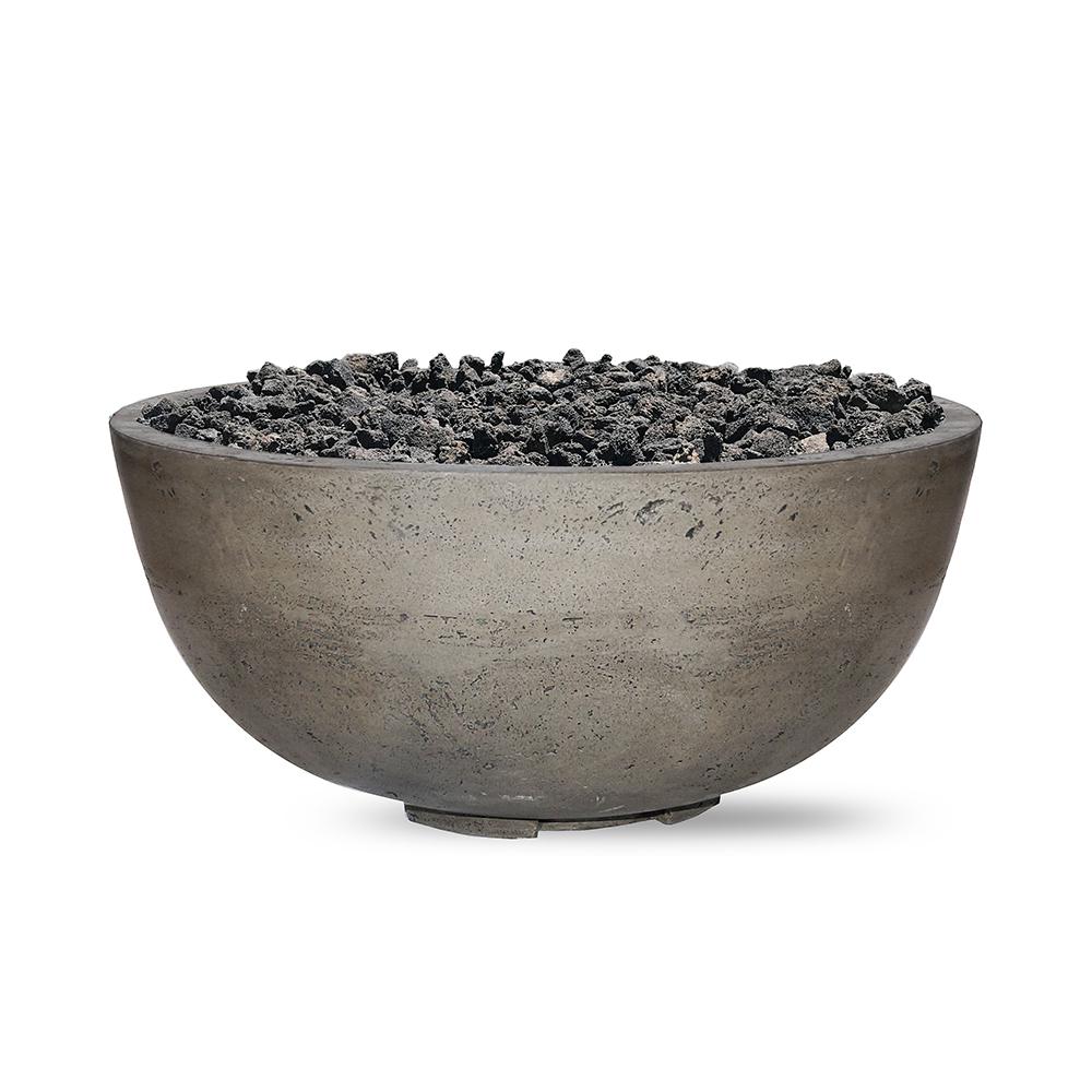Sonoma 39 in. x 18 in. Round Cement Propane Gas Fire Pit Kit Bowl in
