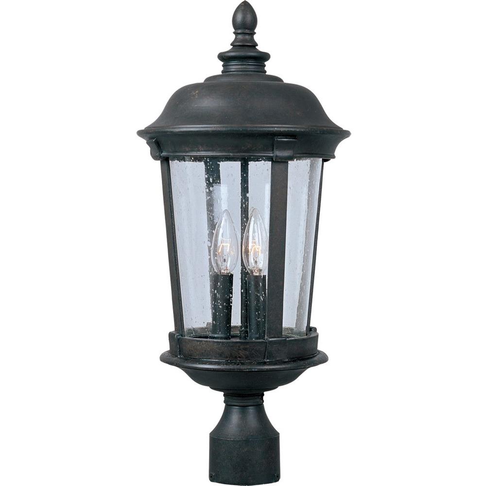 Maxim Lighting Dover Dc 3 Light Bronze Outdoor Pole Post Mount Maxim Lighting Dover Dc 3 Light Bronze Outdoor Pole Post Mount