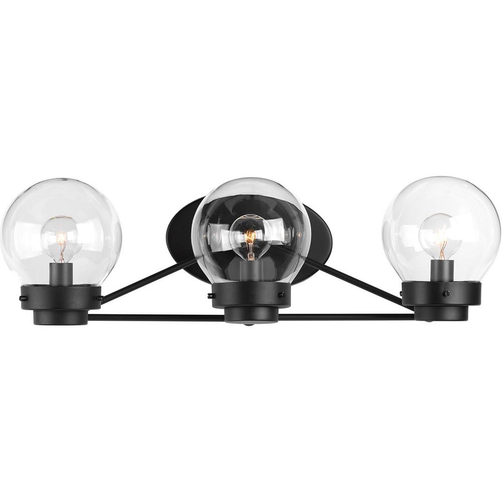 Progress Lighting Spatial Collection 3 Light Black Bath