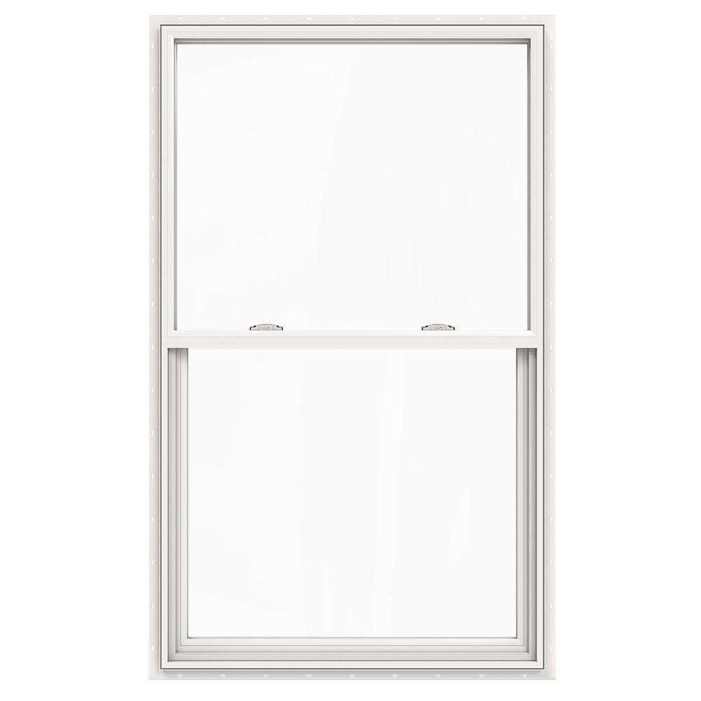 JELDWEN 36 in. x 60 in. V2500 Series Single Hung Vinyl Window White