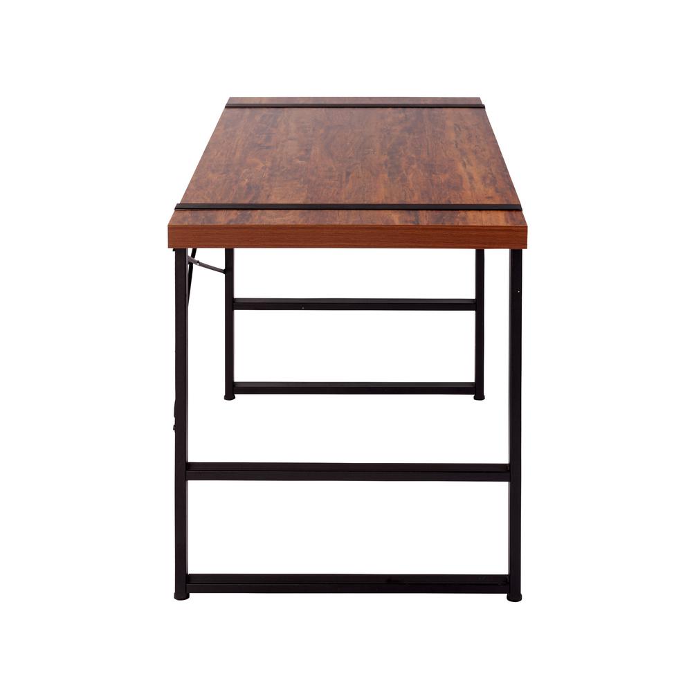 Onespace Bourbon Foundry Golden Cherry Writing Desk With Black Onespace Bourbon Foundry Golden Cherry