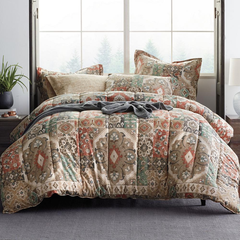 The Company Store Ankara Wrinkle Free Multicolored Floral Sateen