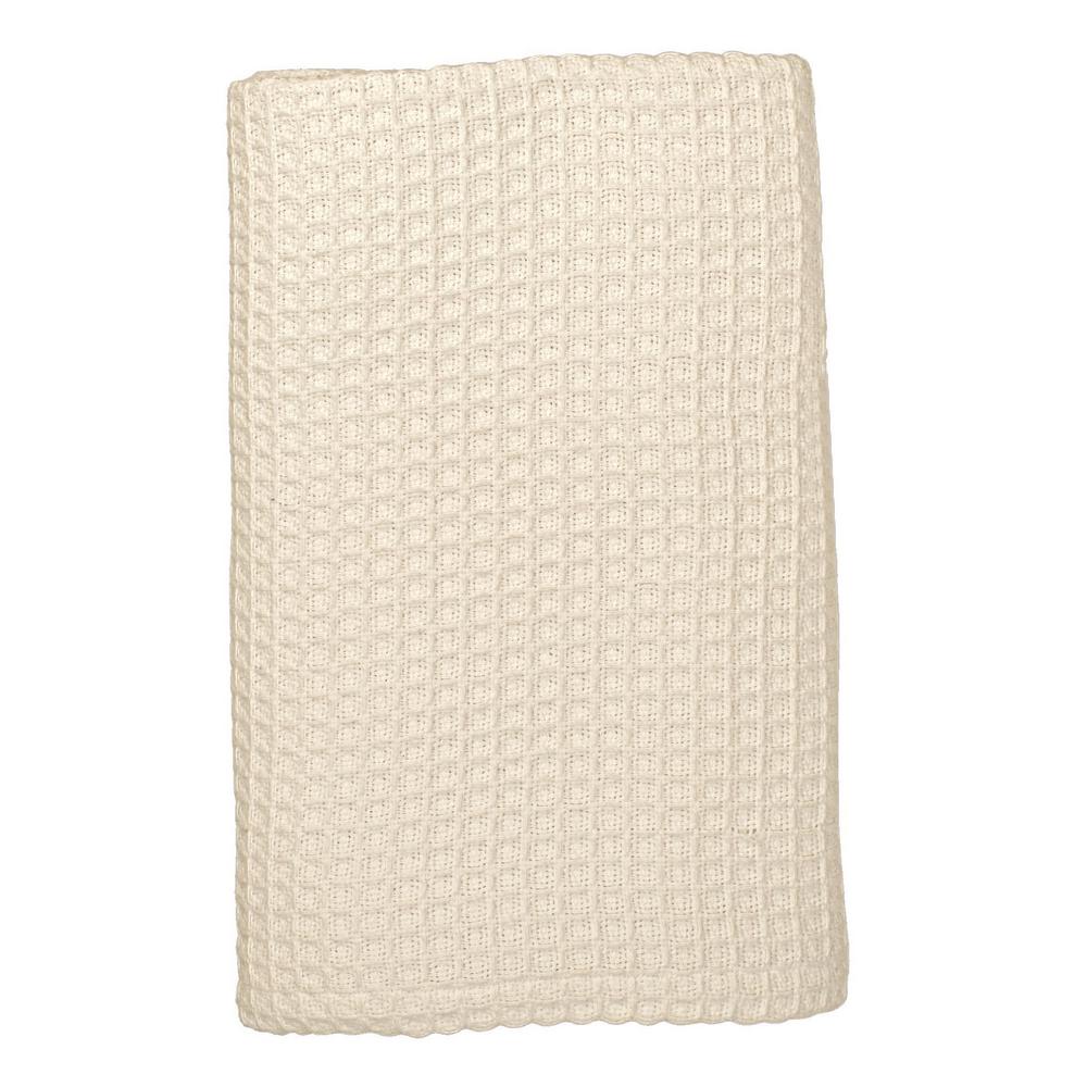 The Company Store Organic Natural Cotton King Knitted Blanket Ko36