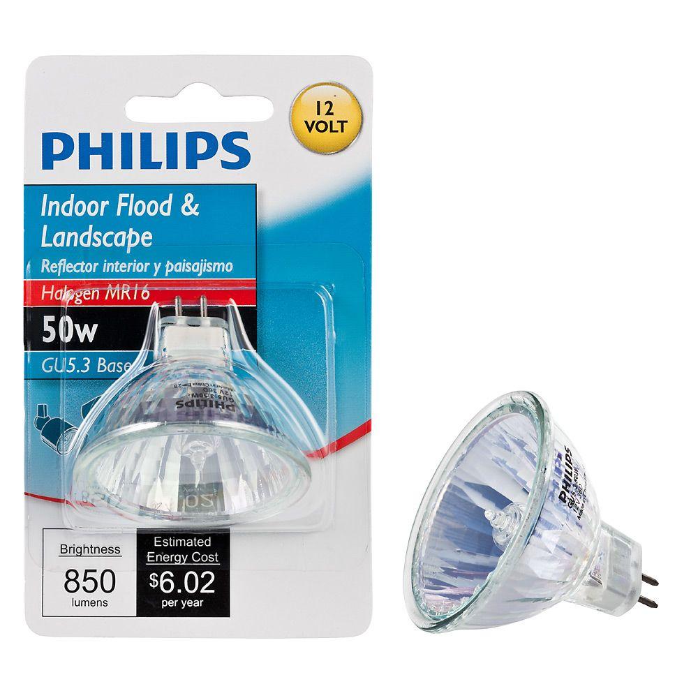 Halogen Landscaping Light Bulbs The Home Depot 50 Watt Mr16 Halogen 12 Volt Landscape And Indoor Dimmable Floodlight Light Bulb