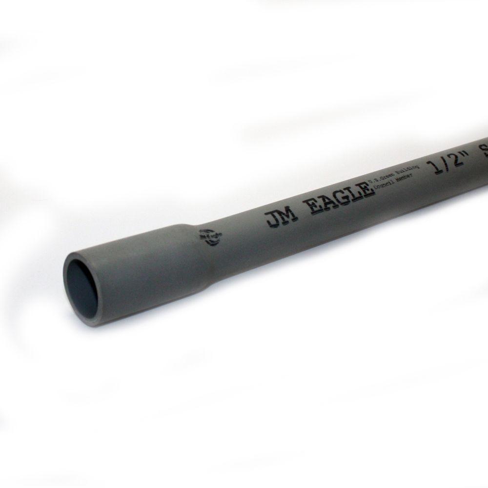 1 2 In X 10 Ft PVC Schedule 40 Conduit 67447 The Home Depot