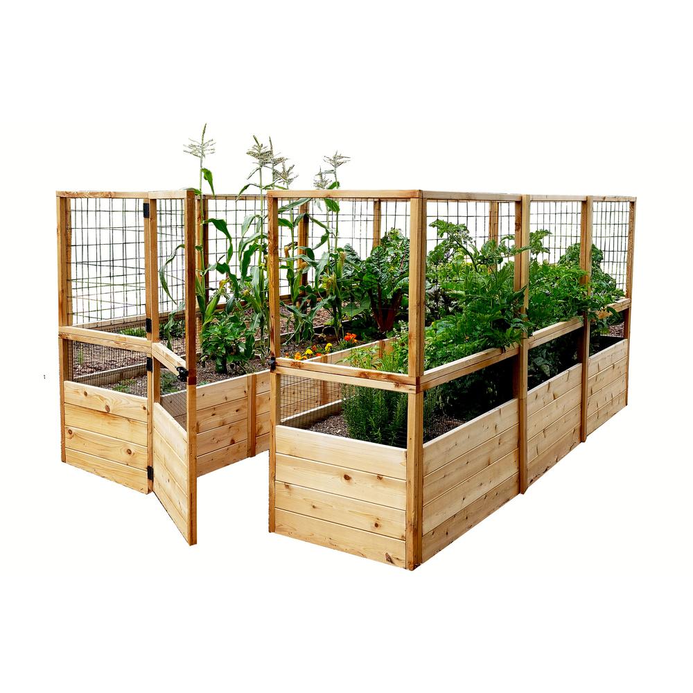 CITY PICKERS 24.5 in. x 20.5 in. Patio Raised Garden Bed Kit with
