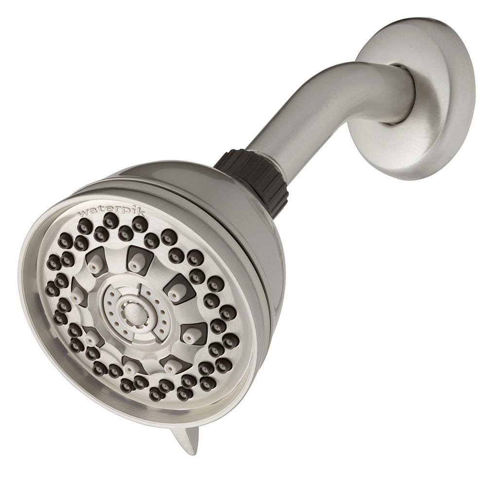 Waterpik Powerpulse Massage 6 Spray 3 5 In Fixed Shower Head Waterpik Powerpulse Massage 6 Spray 3 5 In Fixed Shower Head Brushed Nickel