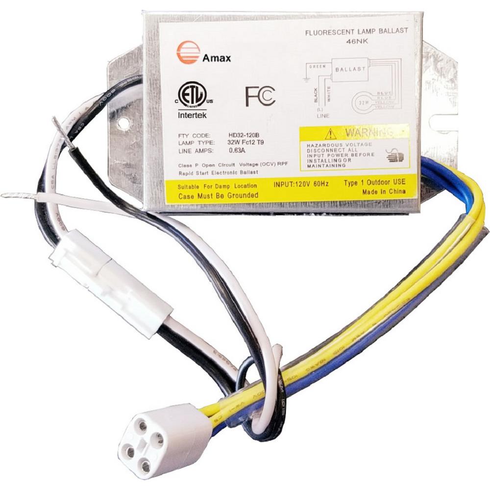 Amax Lighting 120 Volt 4 31 In Electronic Ballast 1 Lamp Fc12t9 T5