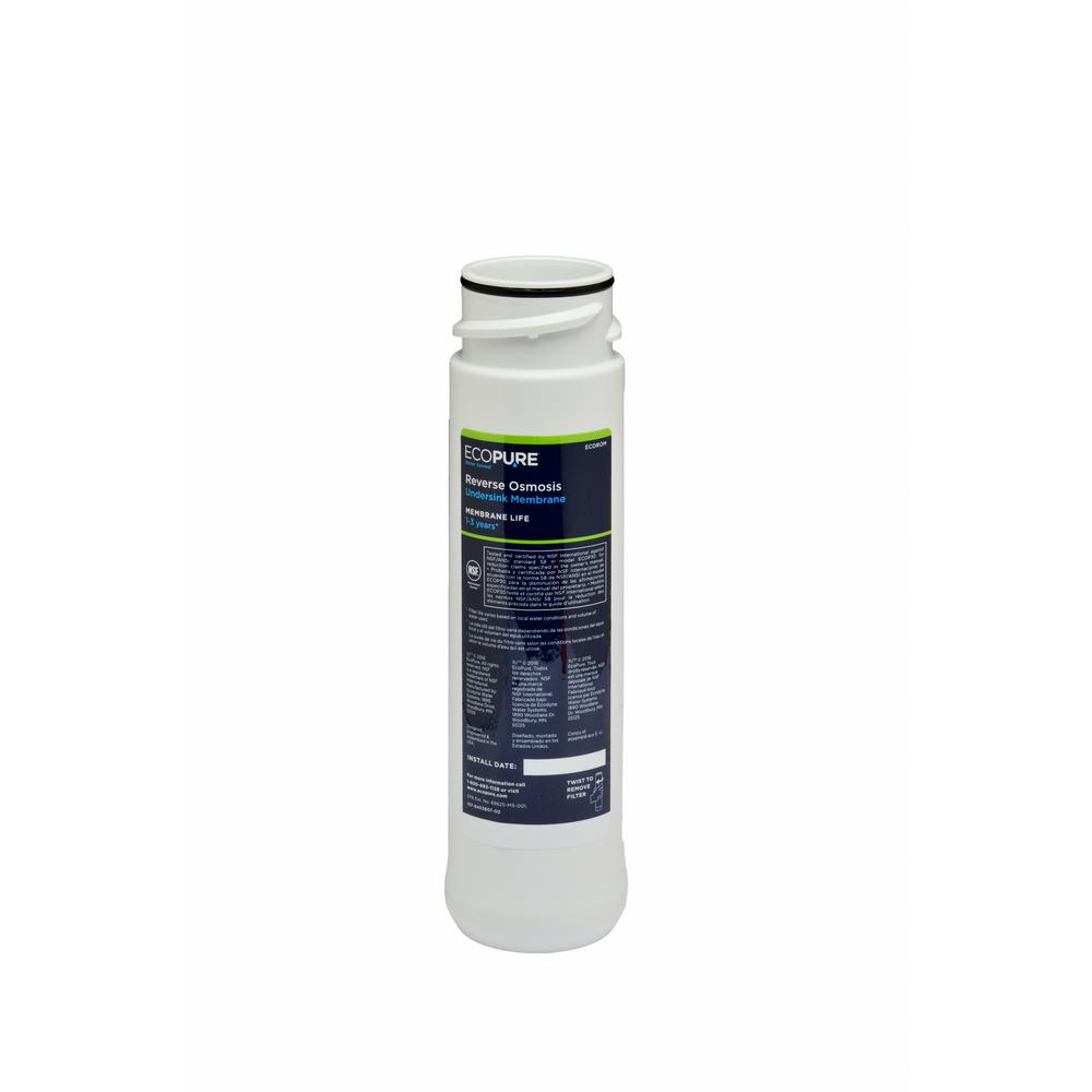EcoPure Replacement Water Filter Membrane (Fits ECOP30 Reverse Osmosis