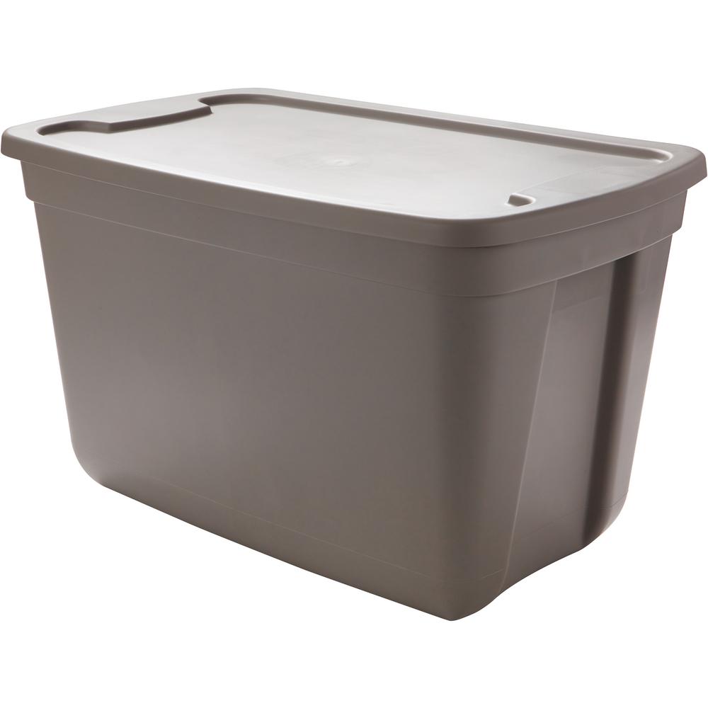 Hdx 20 Gal Storage Bin In Grey 2020 4410408 The Home Depot Hdx 20 Gal Storage Bin In Grey 2020, 20 Gallon Storage Tote