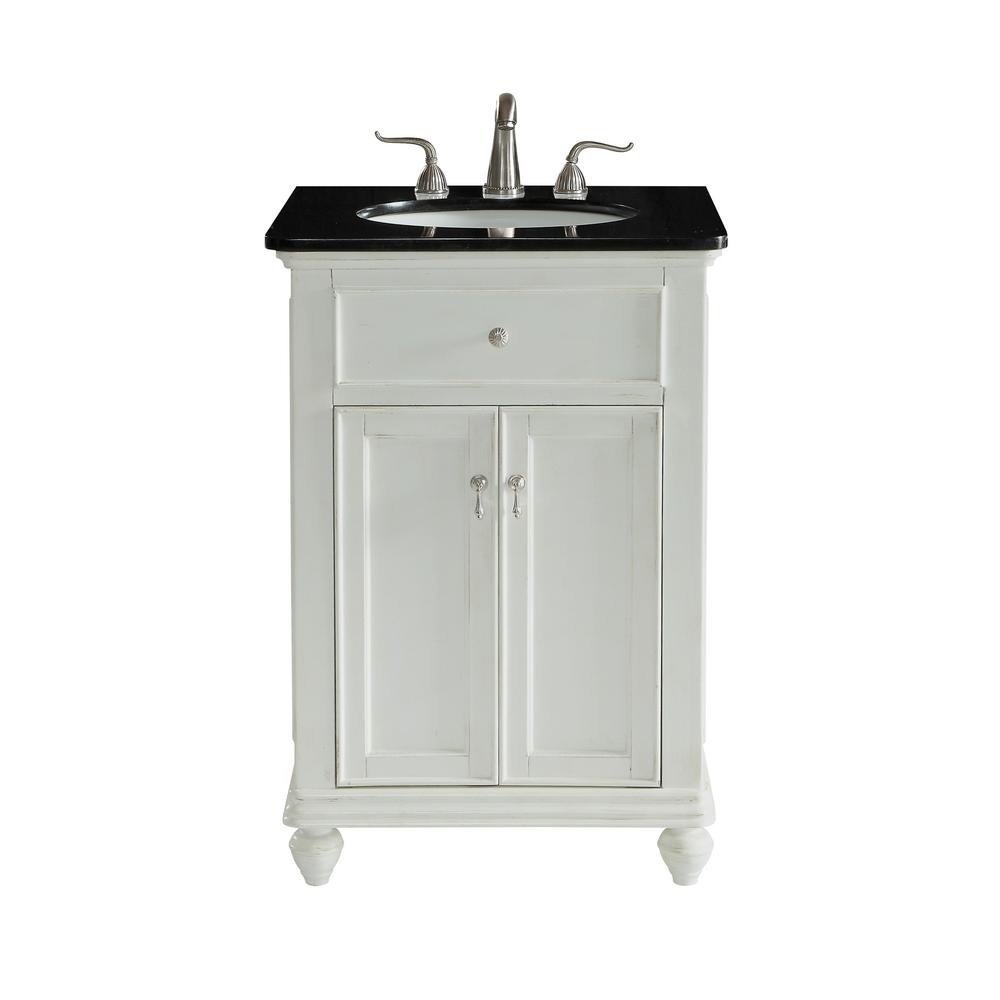 Somerton 24 In Single Bathroom Vanity With 1 Shelf 2 Doors Granite Single Bathroom Vanity With 1 Shelf 2 Doors Granite Top