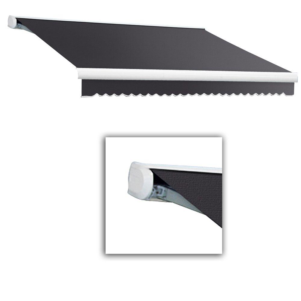 Awnings Doors Windows The Home Depot Key West Full Cette Right Motorized Retractable Awning 120 In Projection