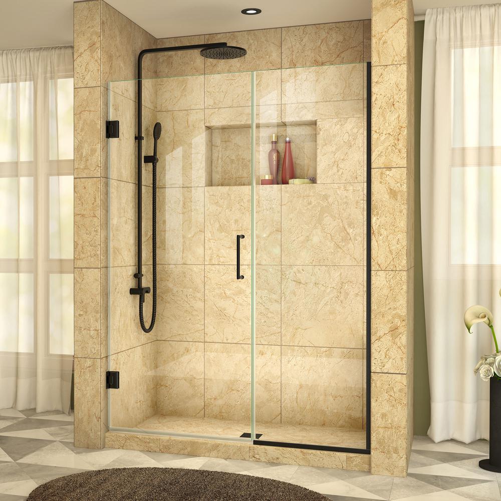 black framed shower enclosures