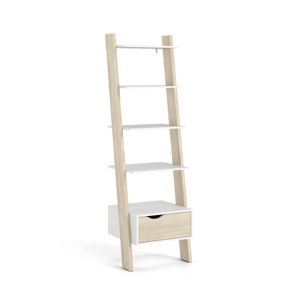 Tvilum Diana White Oak Structure Bookcase With 1 Drawer 7538549ak