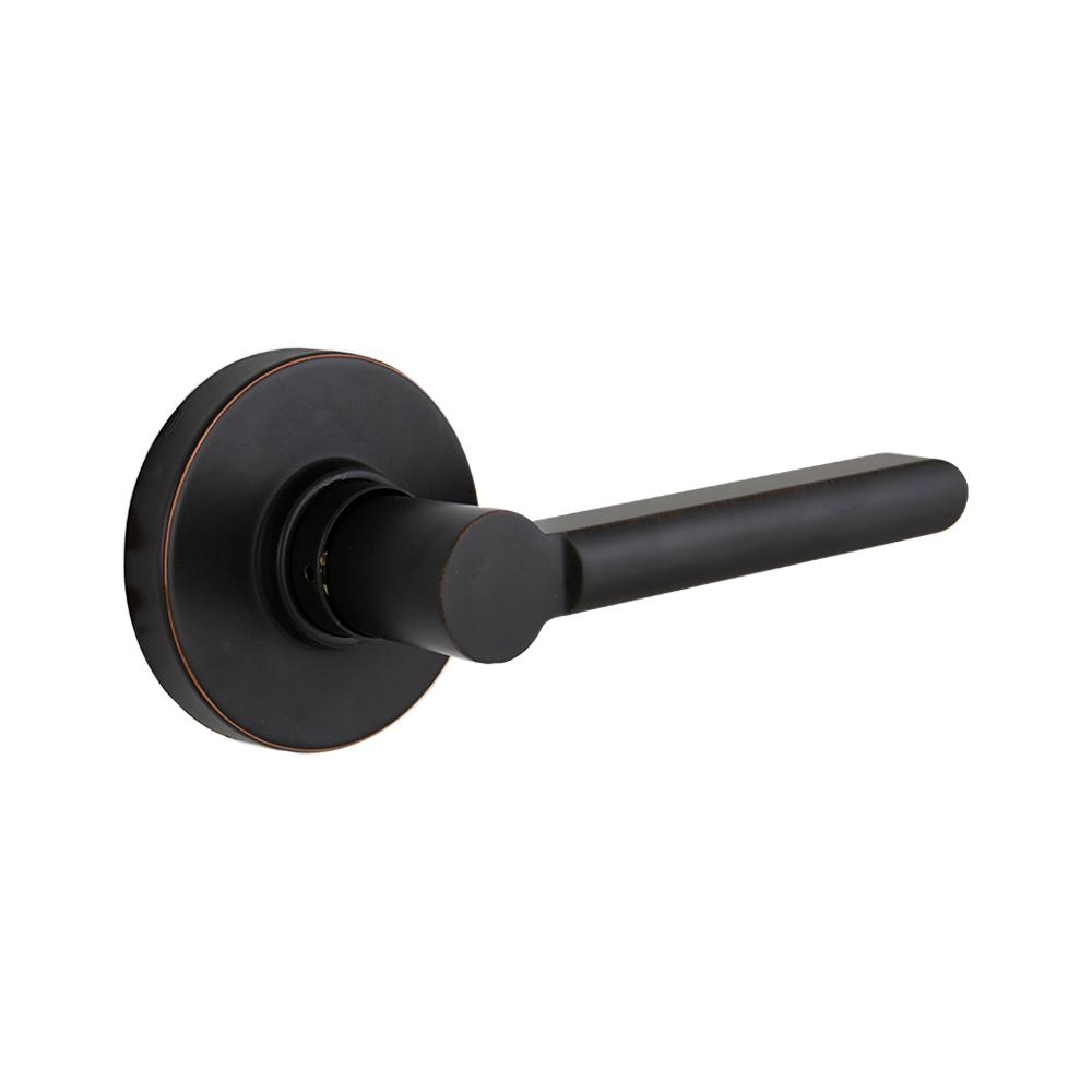 Defiant Tonbridge Aged Bronze Hall and Closet Door Lever with Round