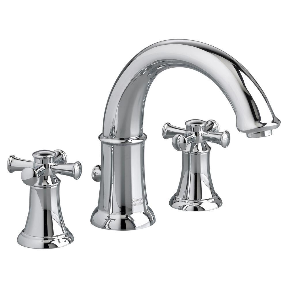 American Standard Portsmouth 2Handle DeckMount Roman Tub Faucet with