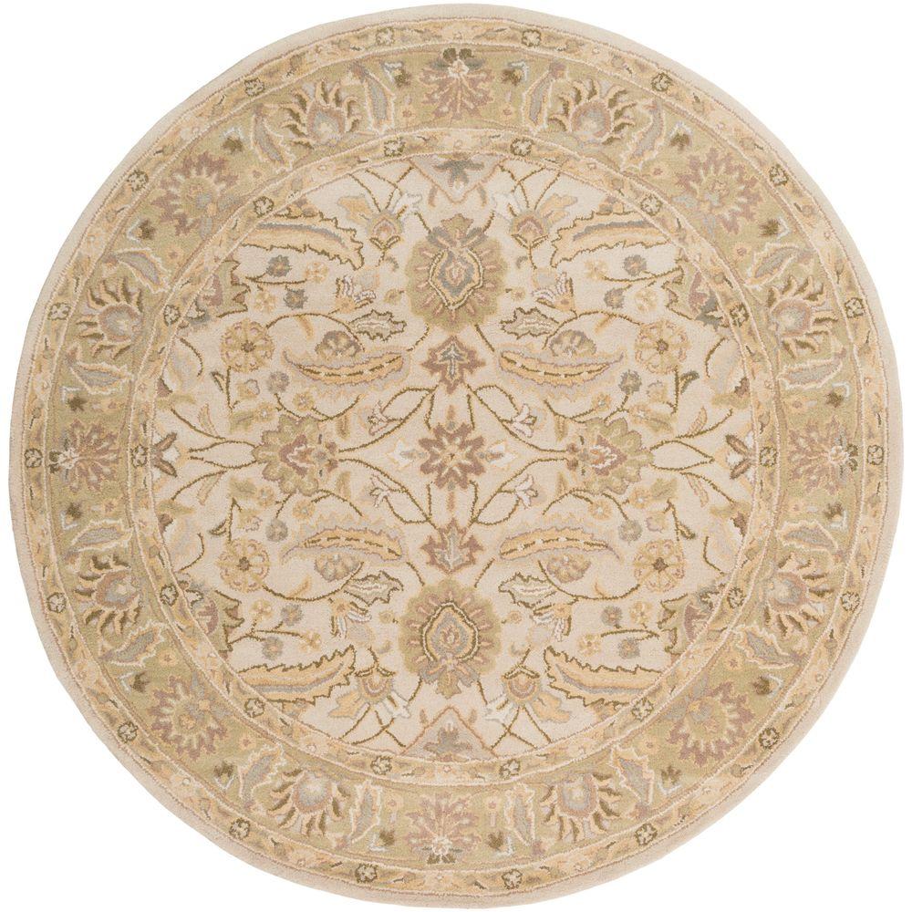 Artistic Weavers Charles Beige 4 ft. x 4 ft. Round Indoor Area Rug