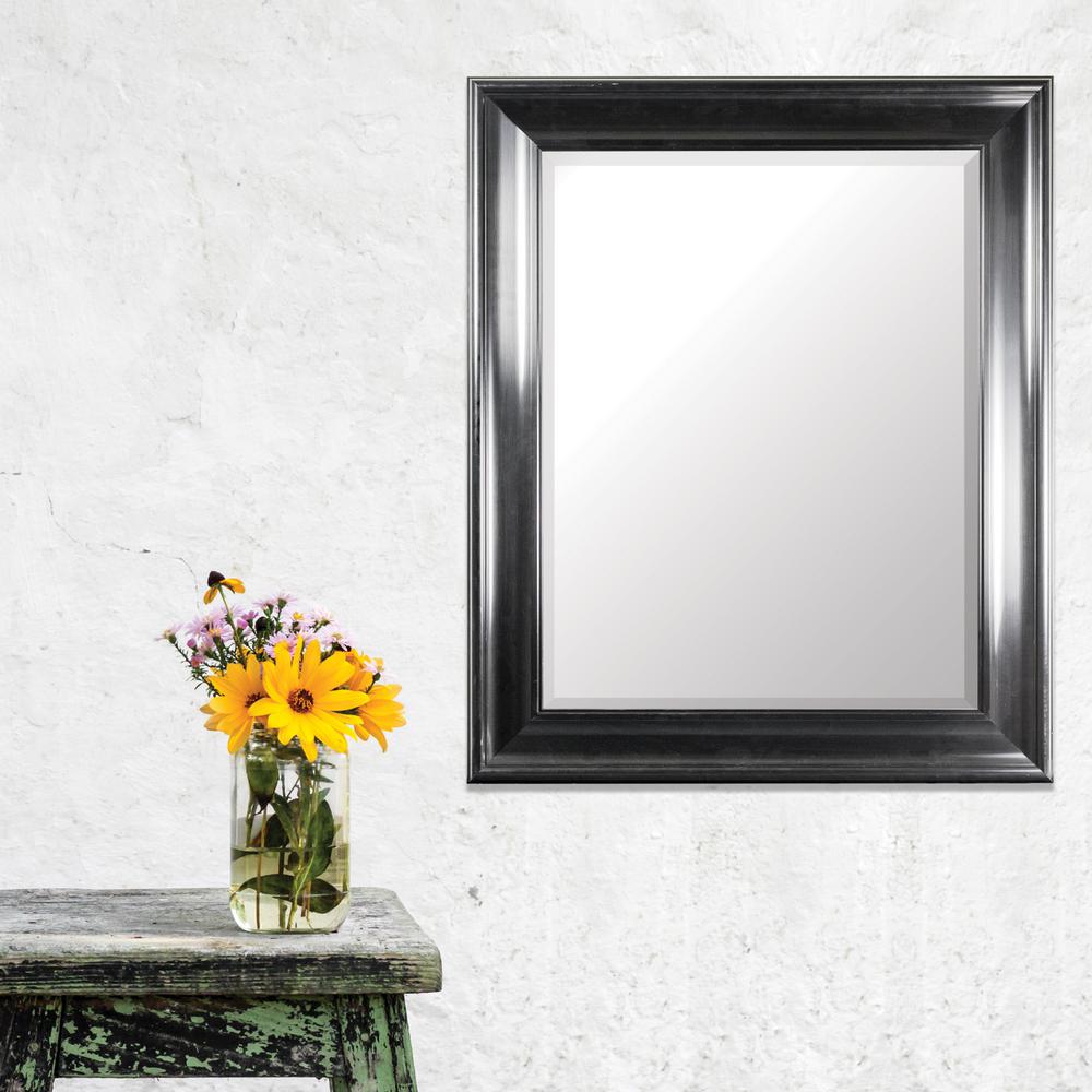 Crystal Art Gallery Elisa Rectangular Black Vanity Mirror 73517WEB