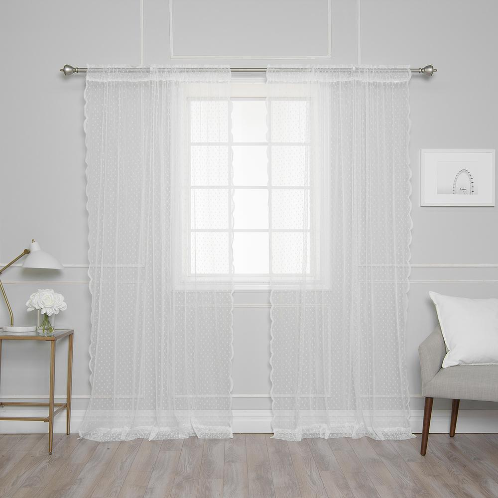 White Polka Dot Curtains Drapes Window Treatments The