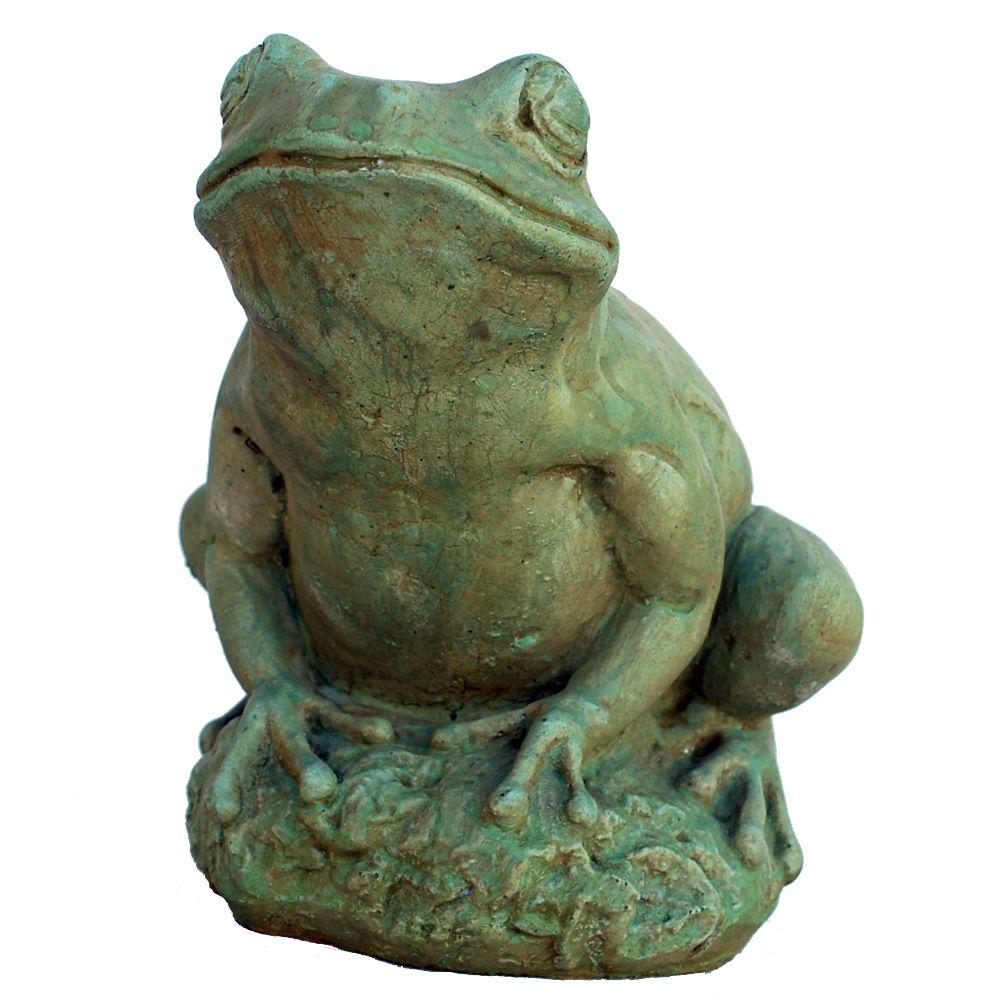 Cast Stone Tree Frog Garden Statue Weathered BronzeGNFTWB The