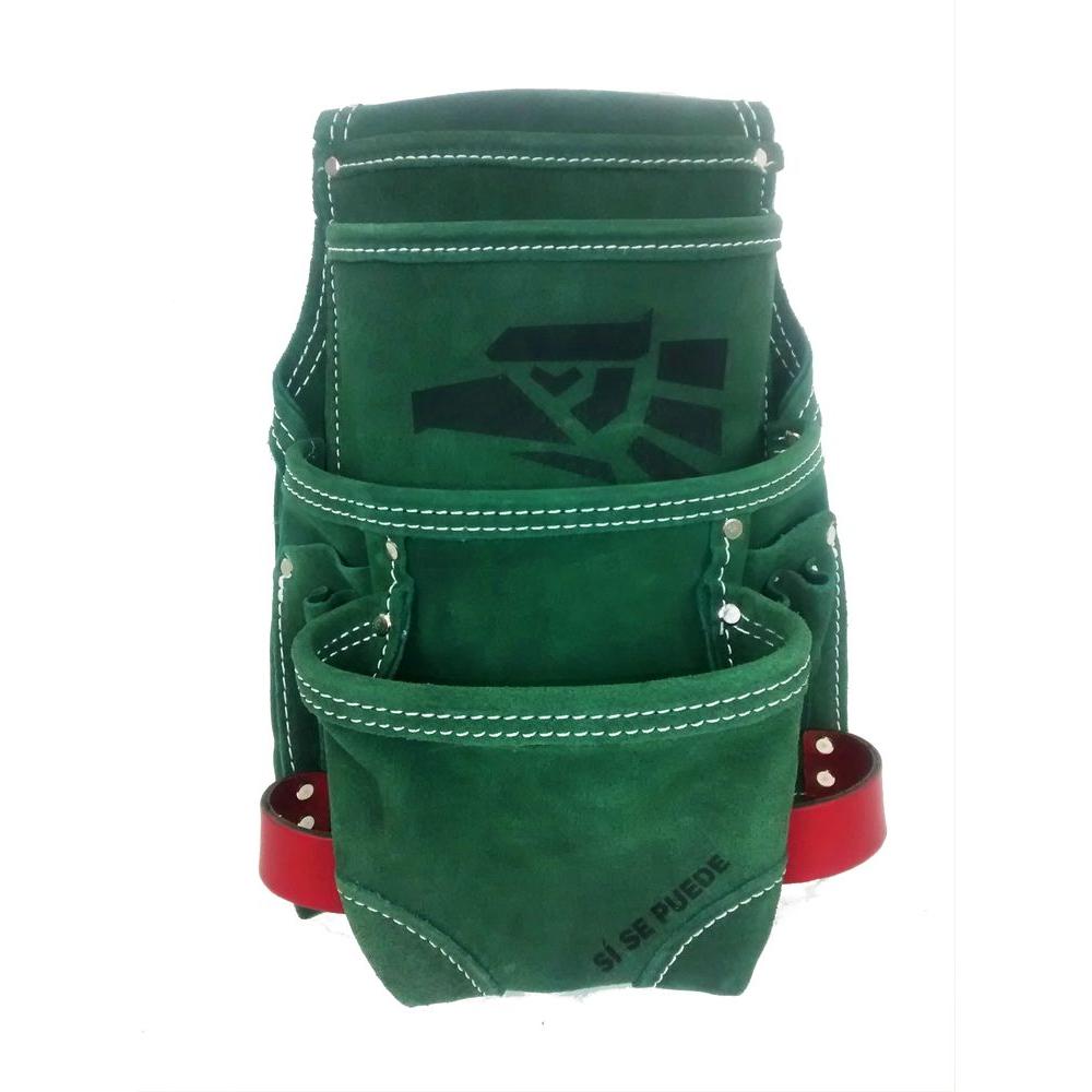 McGuireNicholas 9.5 in. Si Se Puede Nail and Tool Pouch, Green2DM683