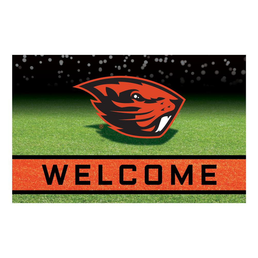 Fanmats Oregon State University 18 In X 30 In Rubber Door Mat