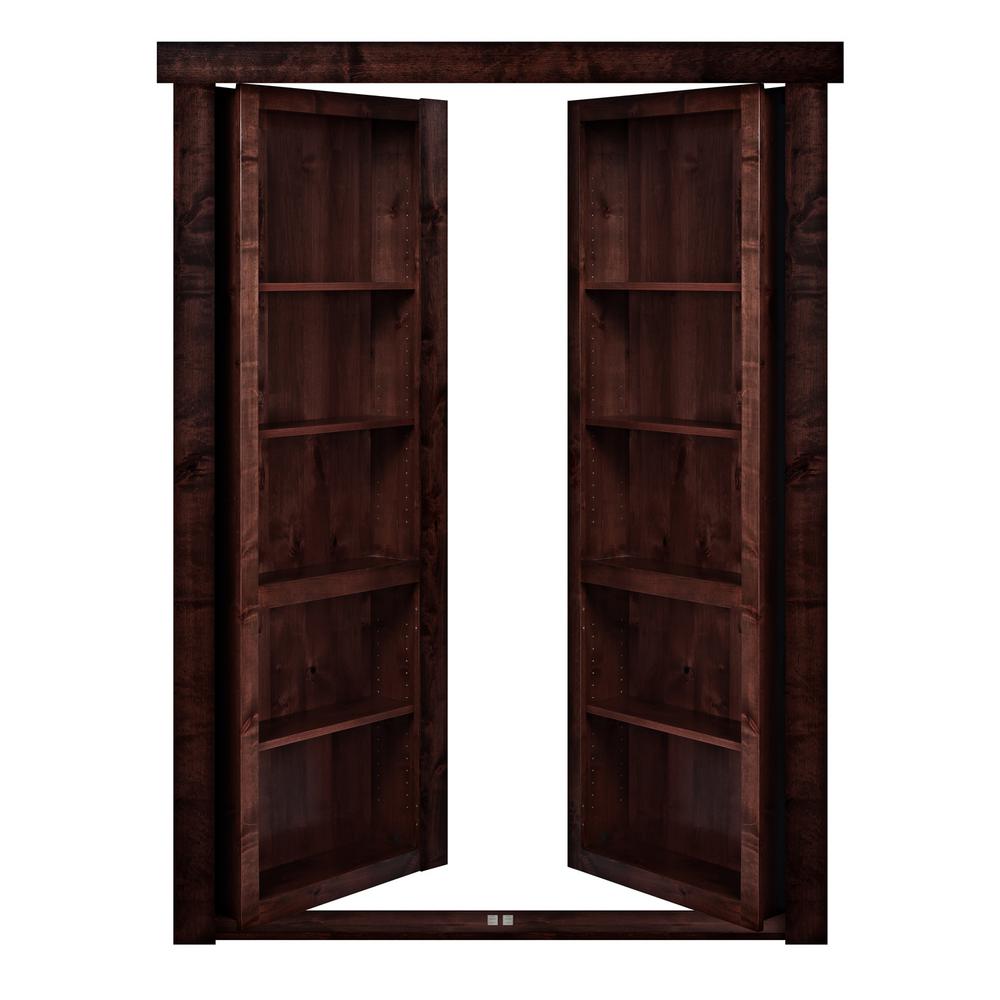 The Murphy Door 48 In X 80 In Flush Mount Assembled Oak Dark