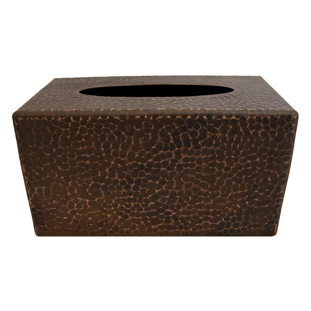 Premier Copper Products Large Hand Hammered Tissue Box Cover In Oil Rubbed Bronze Tbcldb The Home Depot