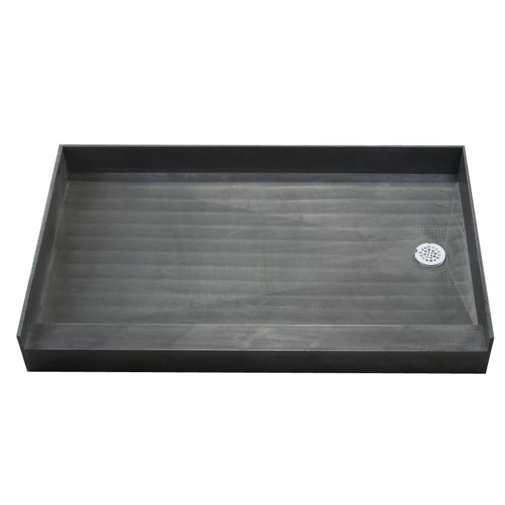 7 Tile Redi Shower Bases Pans Showers The Home Depot Single Threshold Shower Base With Right Drain
