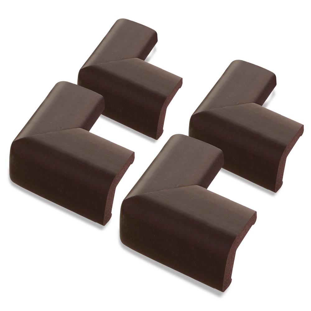 Dreambaby Furniture Safety The Home Depot Foam Corner Protectors Brown 4 Pack