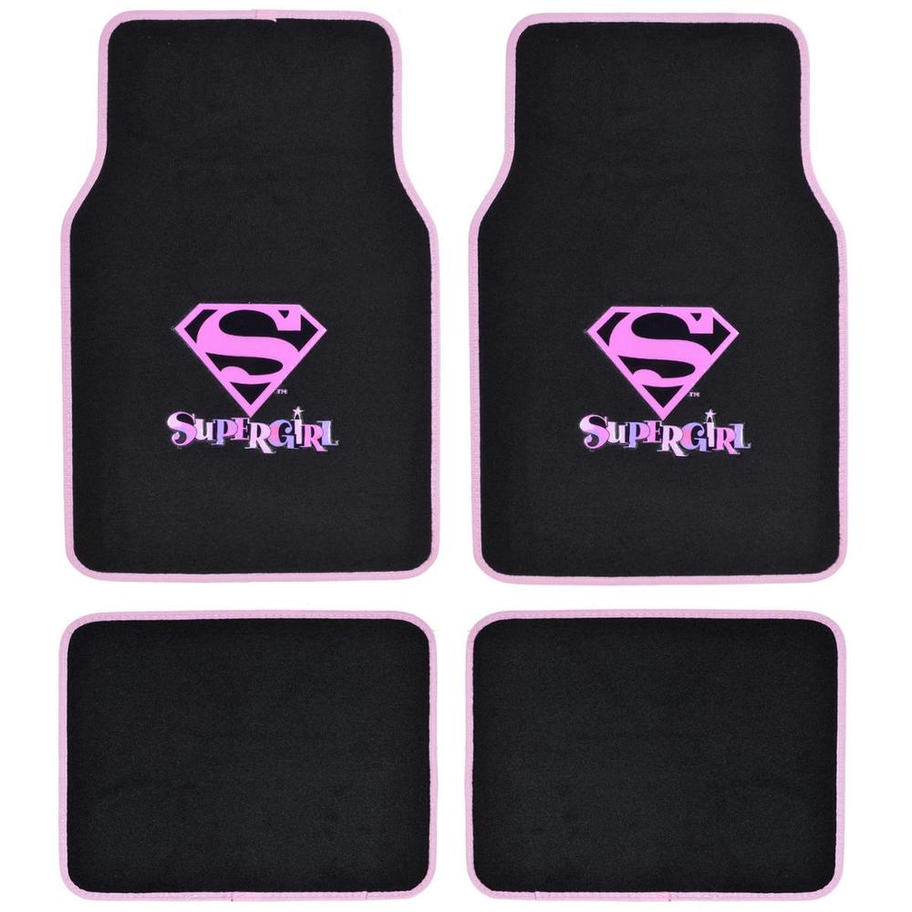 Bdk Original Supergirl Wbmt 1621 Carpet 4 Pieces Car Floor Mats