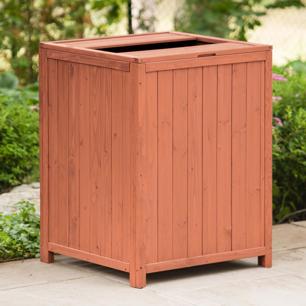 Leisure Season Patio Trash Receptacle Tr6565 The Home Depot