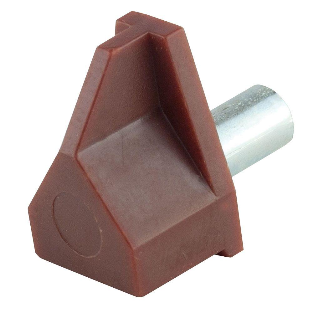 5 mm Nylon Shelf Support in Brown with Steel Pin (8Piece)802044 The