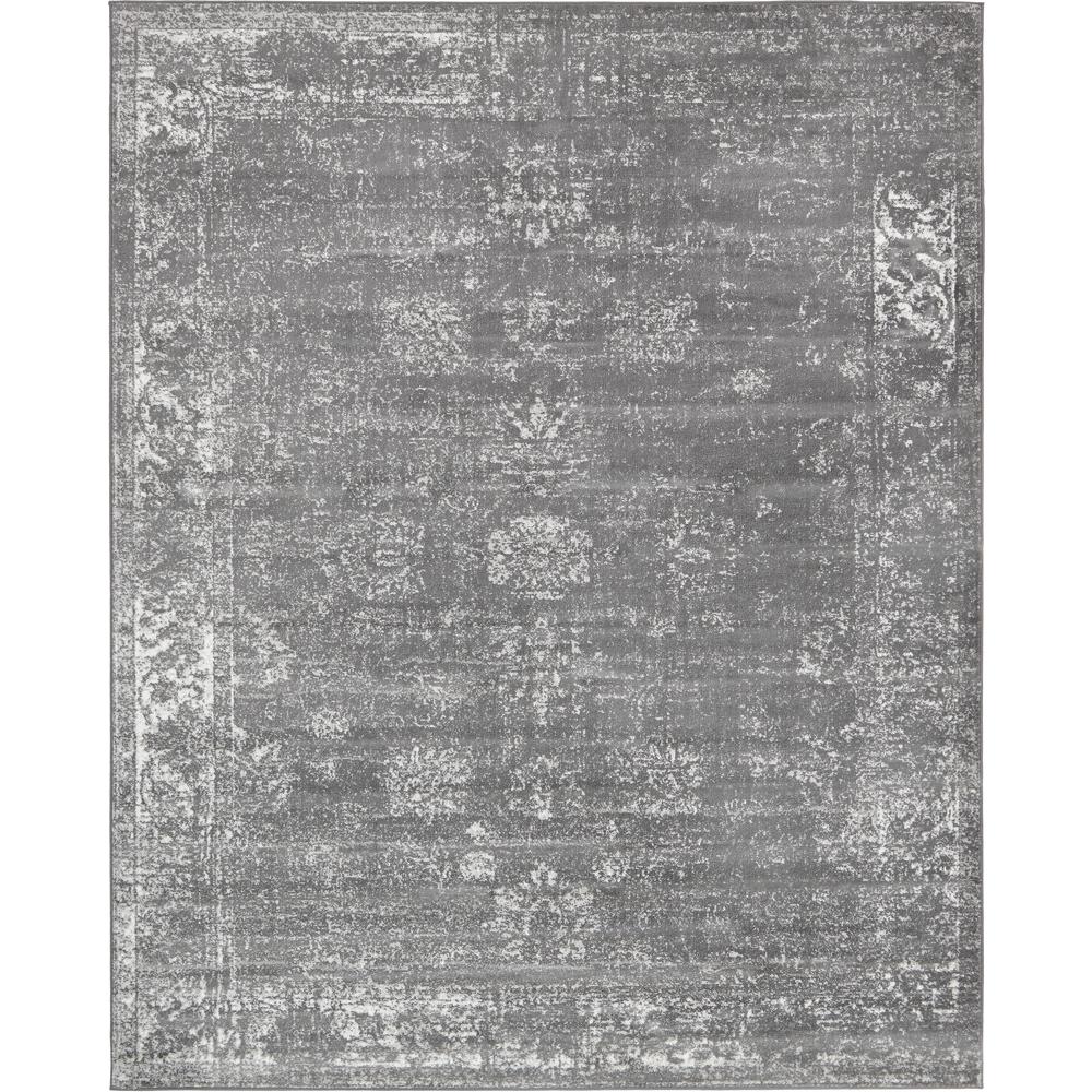 unique loom monaco gray 8 ft. x 10 ft. area rug-3134093