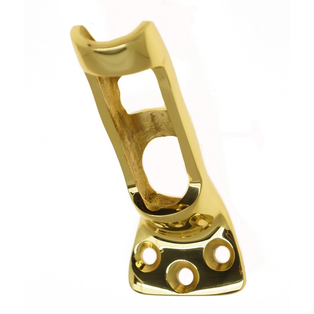 Idh By St Simons 3 4 In Solid Brass Flag Pole Holder In Polished Brass 18050 003 The Home Depot