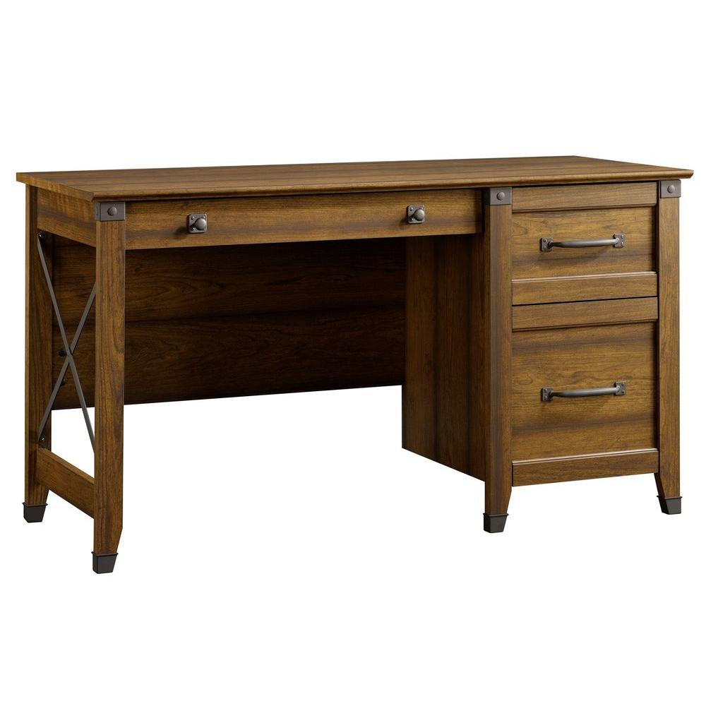 Sauder Carson Forge Washington Cherry Desk 412920 The Home Depot Carson Forge Washington Cherry Desk By Sauder