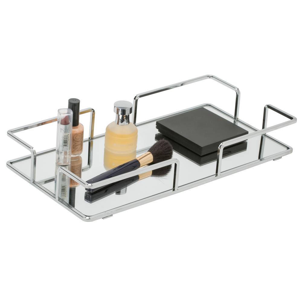Home Details Modern Rectangular Design Mirror Vanity Tray26422CHR