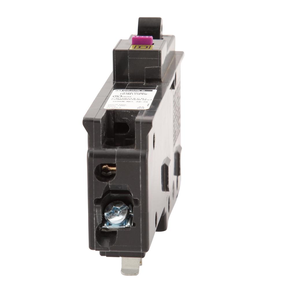 Circu CAFCI and GFCI Homeline 15 Amp Single-Pole Plug-On Neutral Dual Function