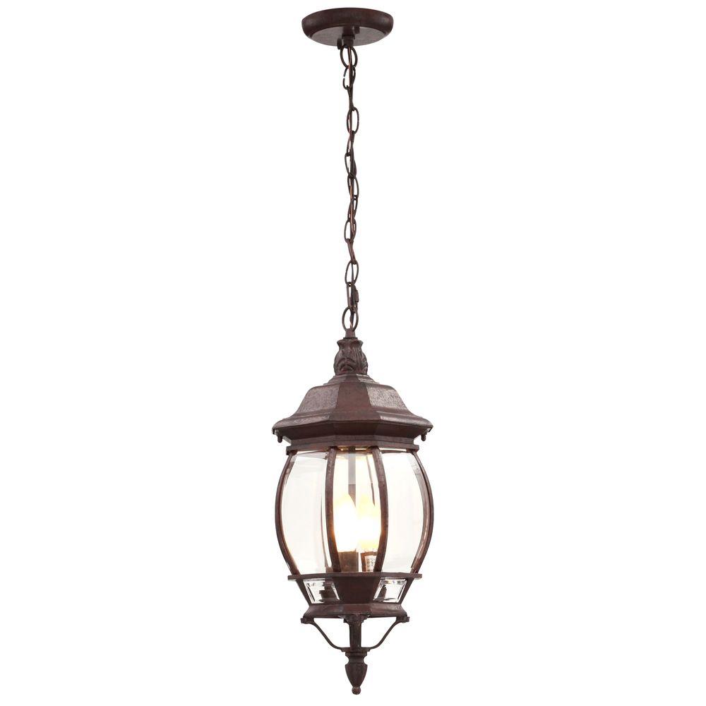 Glomar Concord 3 Light Textured Black Outdoor Hanging Lantern Hd 896 Glomar Concord 3 Light Textured Black Outdoor Hanging Lantern Hd 896 The Home Depot