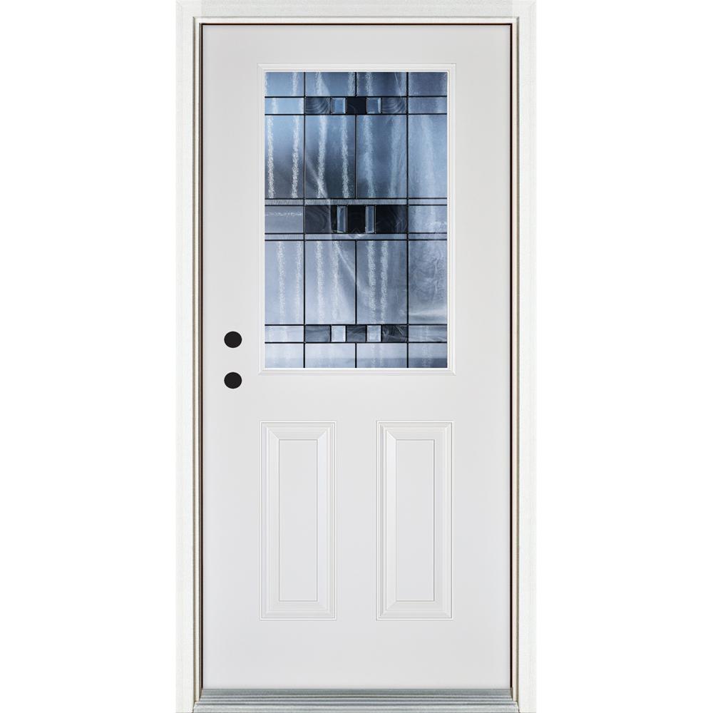 White Front Doors Exterior Doors The Home Depot   White Mp Doors Doors With Glass N3068r23sv224 64 400 Compressed 