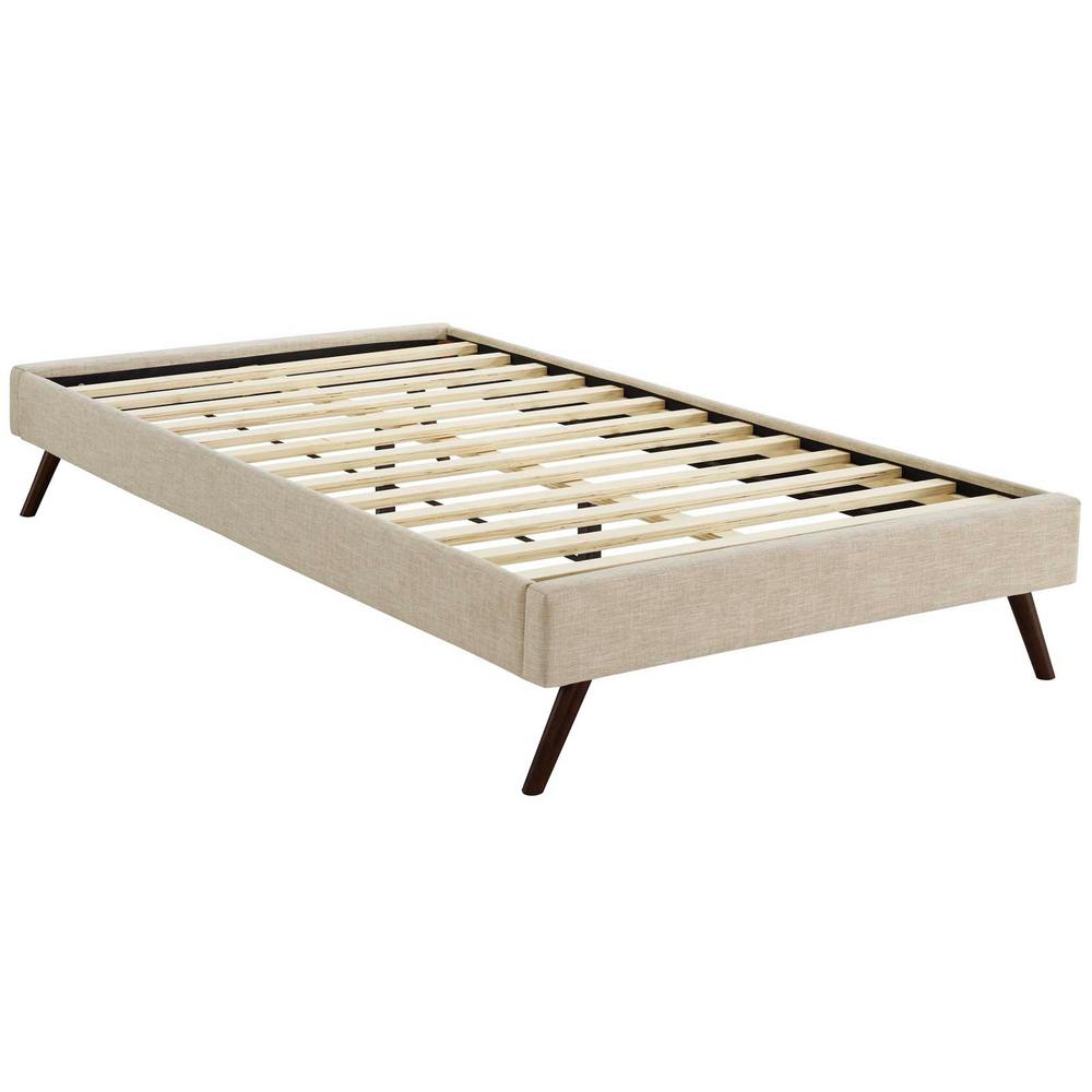 Modway Loryn Beige Twin Bed Frame With Round Splayed Legs Mod 5887 Modway Loryn Beige Twin Bed Frame With Round Splayed Legs Mod 5887 Bei The Home Depot