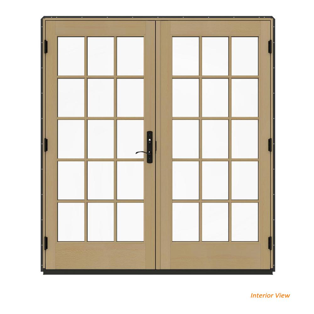 Jeld Wen 72 In X 80 In W 4500 Contemporary Bronze Clad Wood