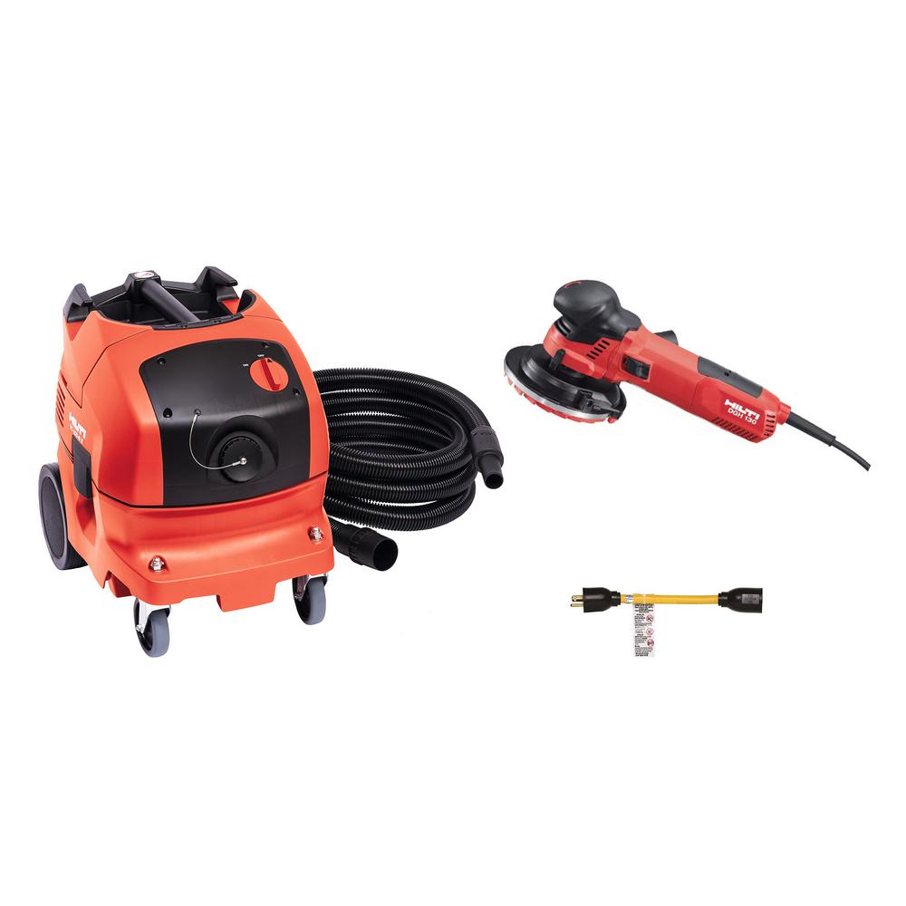 Hilti 120Volt 10.9 Amp Corded 5 in. Diamond Grinder Kit with VC 1506 XE Vacuum and Adapter