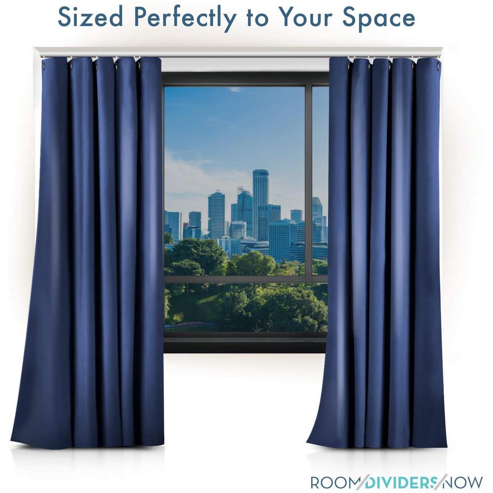 X-Large A 12ft Wide 8ft Tall x 9ft White Brick RoomDividersNow Ceiling Track Room Divider Kit