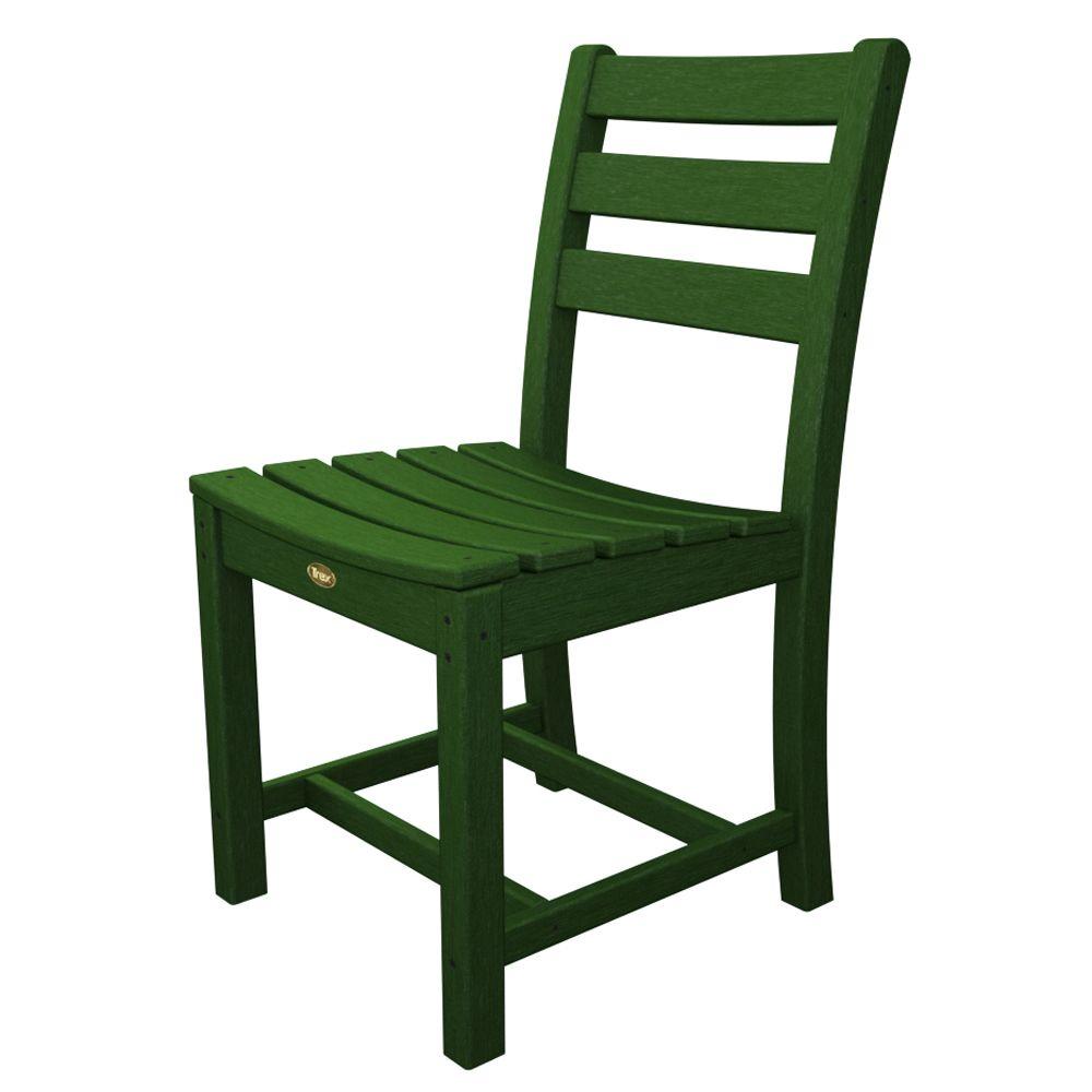 Trex Outdoor Furniture Monterey Bay Rainforest Canopy Plastic Outdoor Patio Dining Side Chair